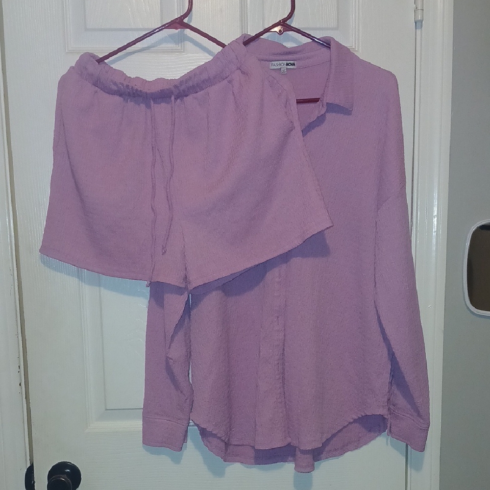Fashion Nova Lavender Pantsuit
